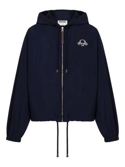 Veste bomber à fermeture zippée - Moschino - Modalova