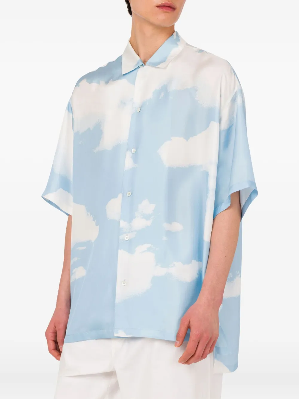 Moschino Zijden overhemd Blauw