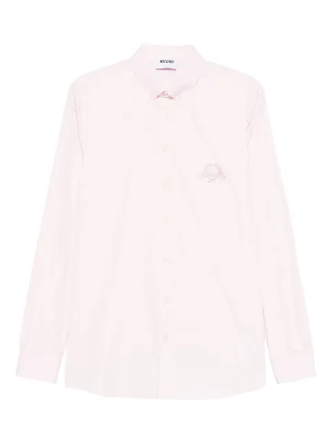 Moschino embroidered cotton shirt