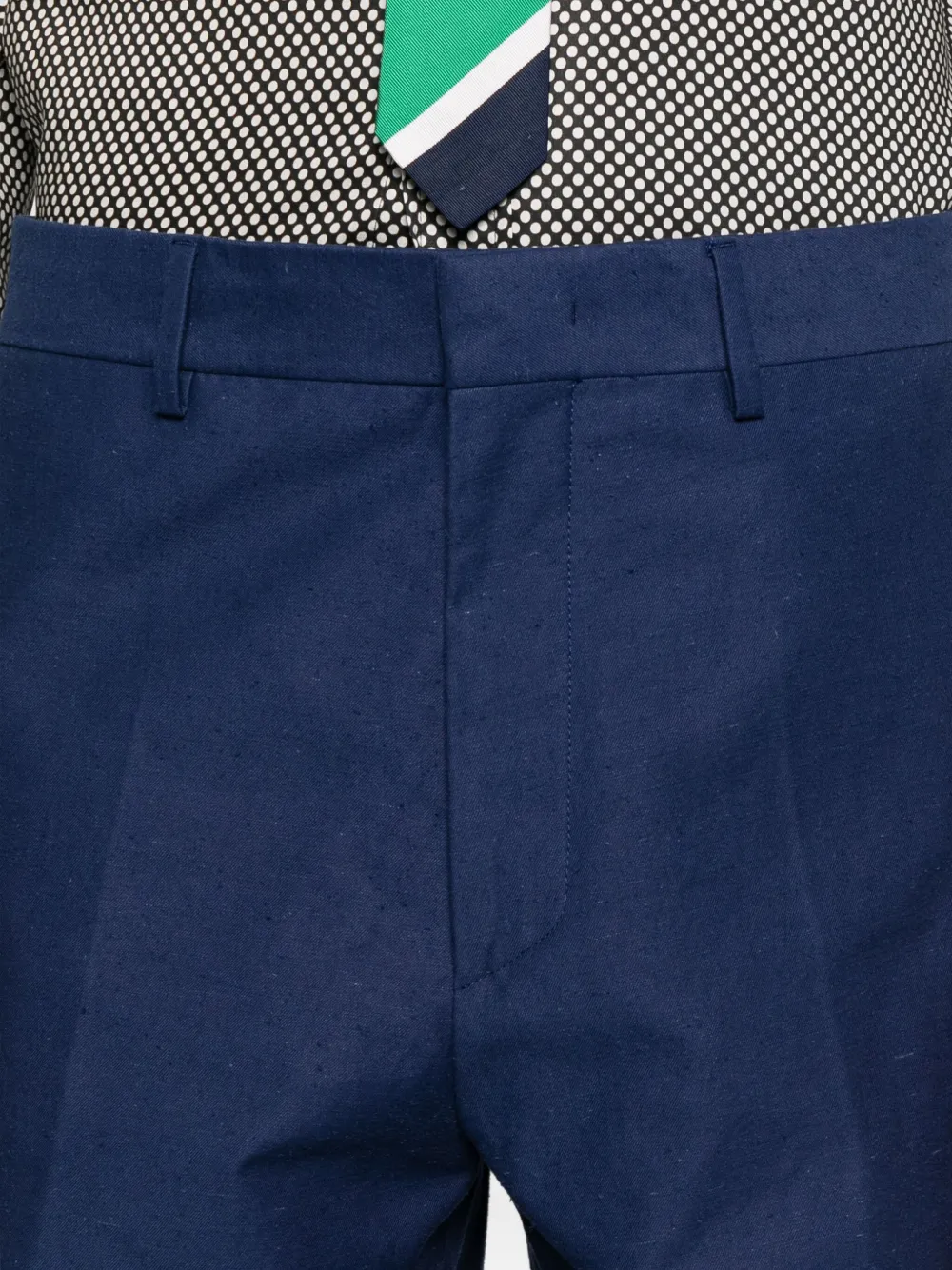 Moschino cotton trousers Blauw