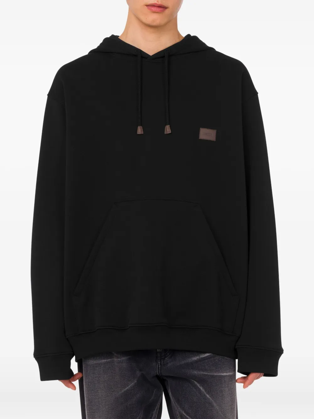 Moschino Katoenen hoodie Zwart
