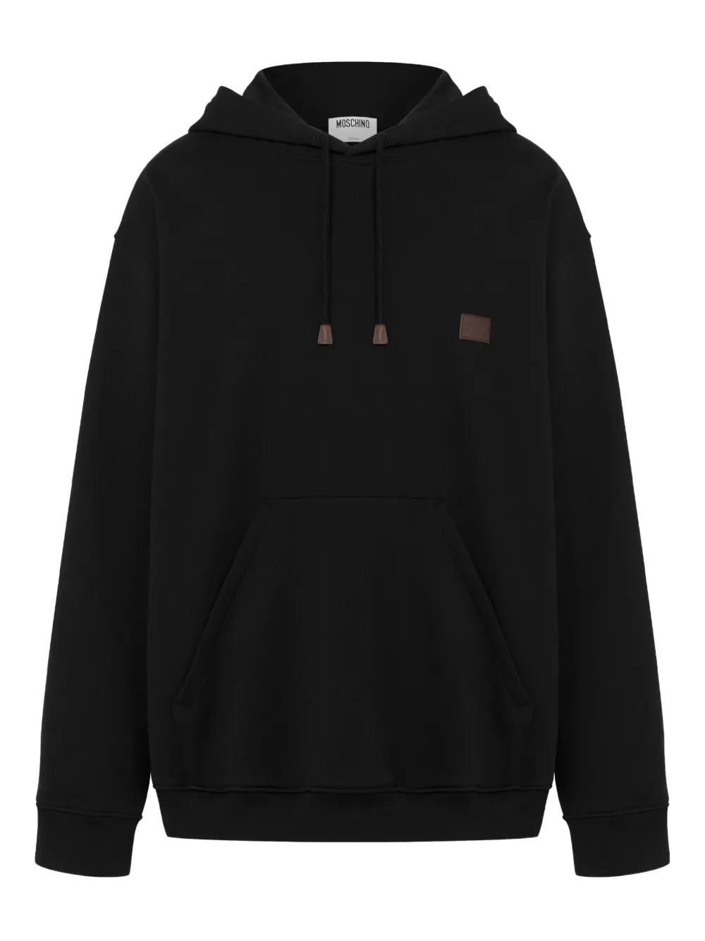 Moschino Katoenen hoodie Zwart