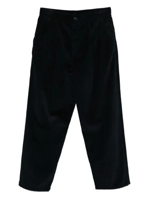 Moschino pleat-detail corduroy trousers