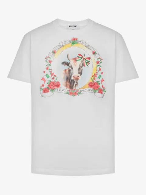Moschino playera con estampado gráfico