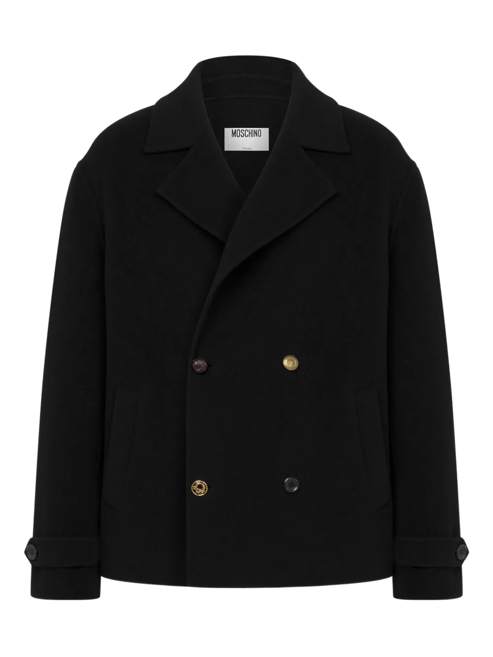 Moschino double-breasted coat | Black | Image 1