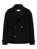 Moschino double-breasted coat - Black