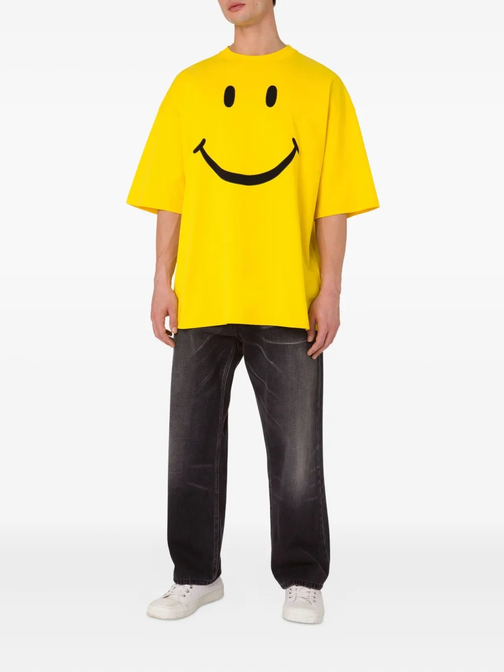 Moschino T-shirt met print Geel
