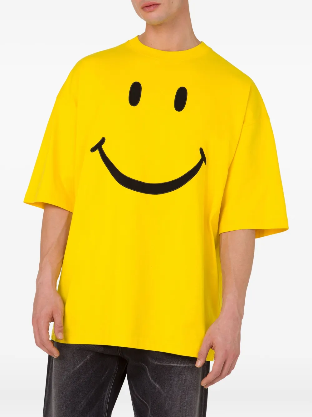 Moschino T-shirt met print Geel
