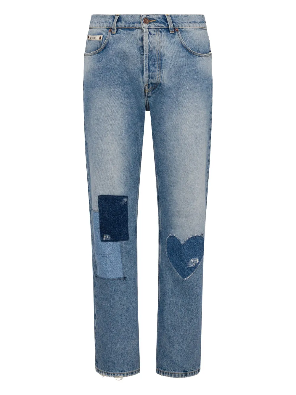 Moschino Jeans met patchwork Blauw