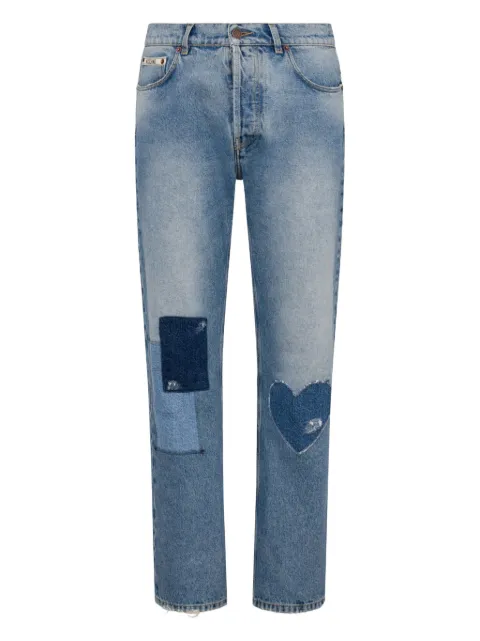 Moschino jean à design patchwork