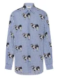 Moschino checked button-up shirt - Blue