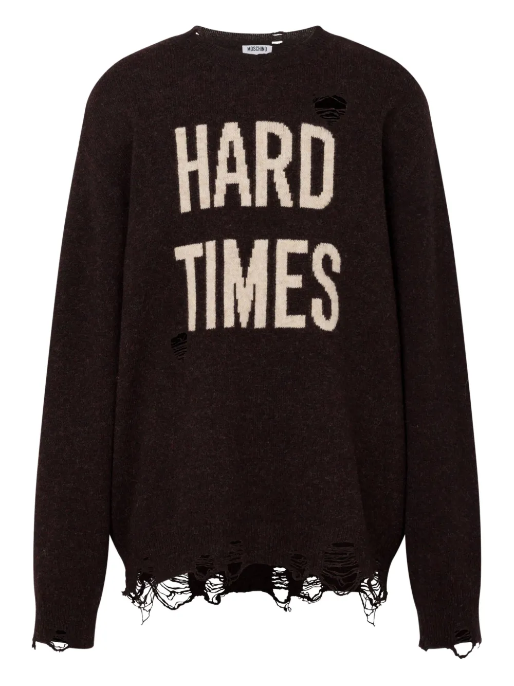 Moschino Hard Times trui Bruin