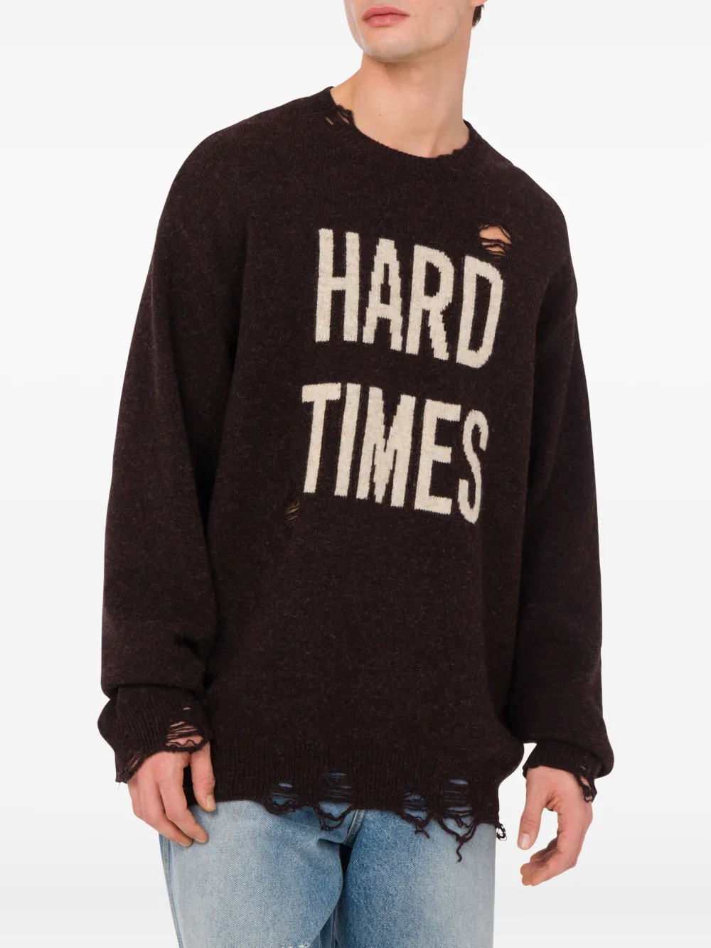 Moschino Hard Times trui Bruin