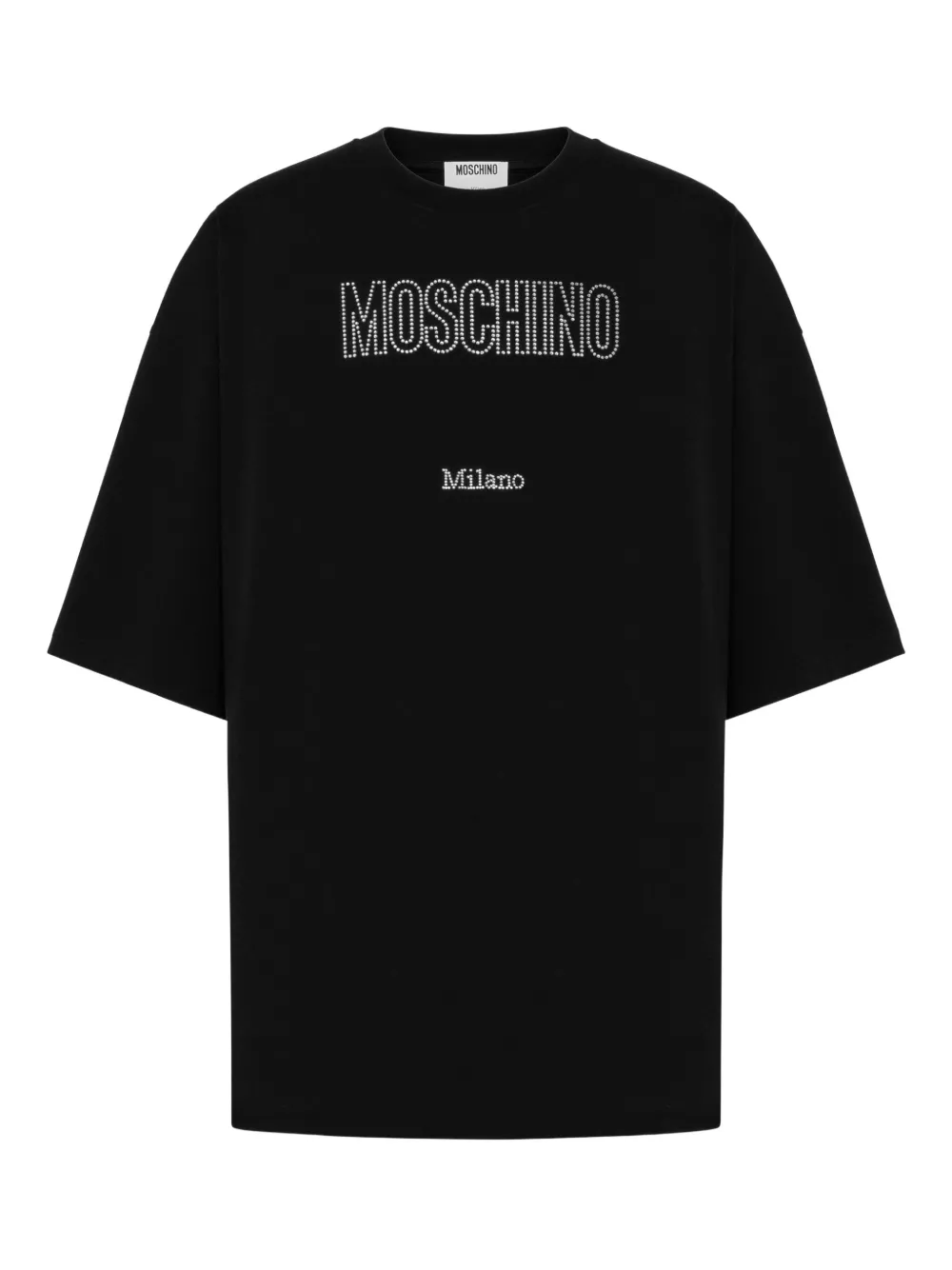 Moschino T-shirt met logoprint Zwart