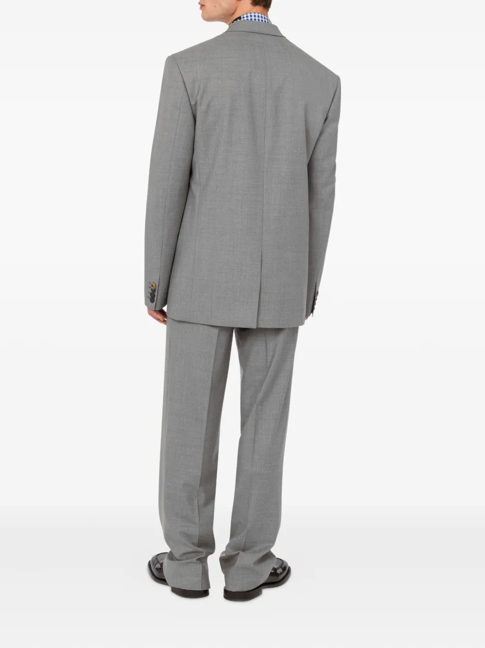 Moschino Colbert met enkele rij knopen Grijs