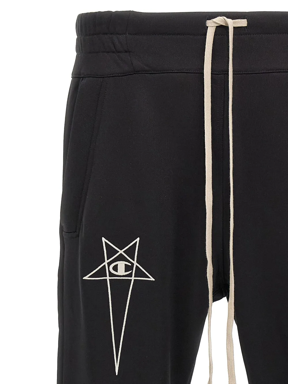 Rick Owens x Champion katoenen trainingsbroek Zwart