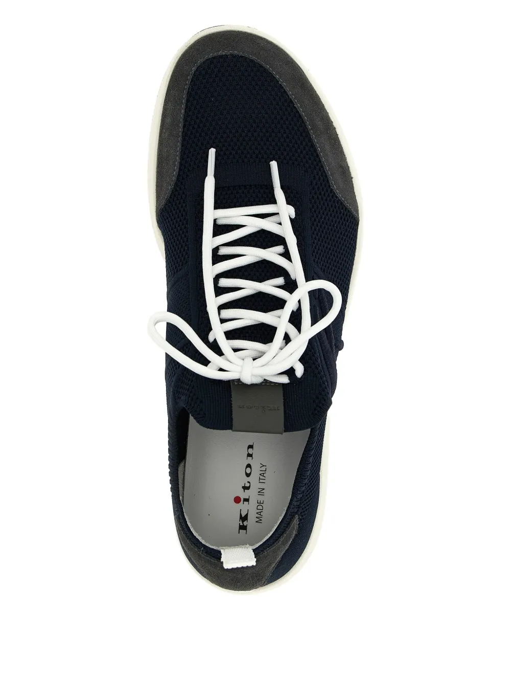 Kiton Sneakers met gebreid vlak Blauw
