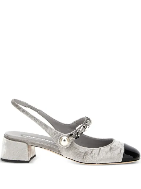 Miu Miu 35mm velvet slingback pumps