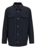 Kiton press-stud shirt jacket - Blue