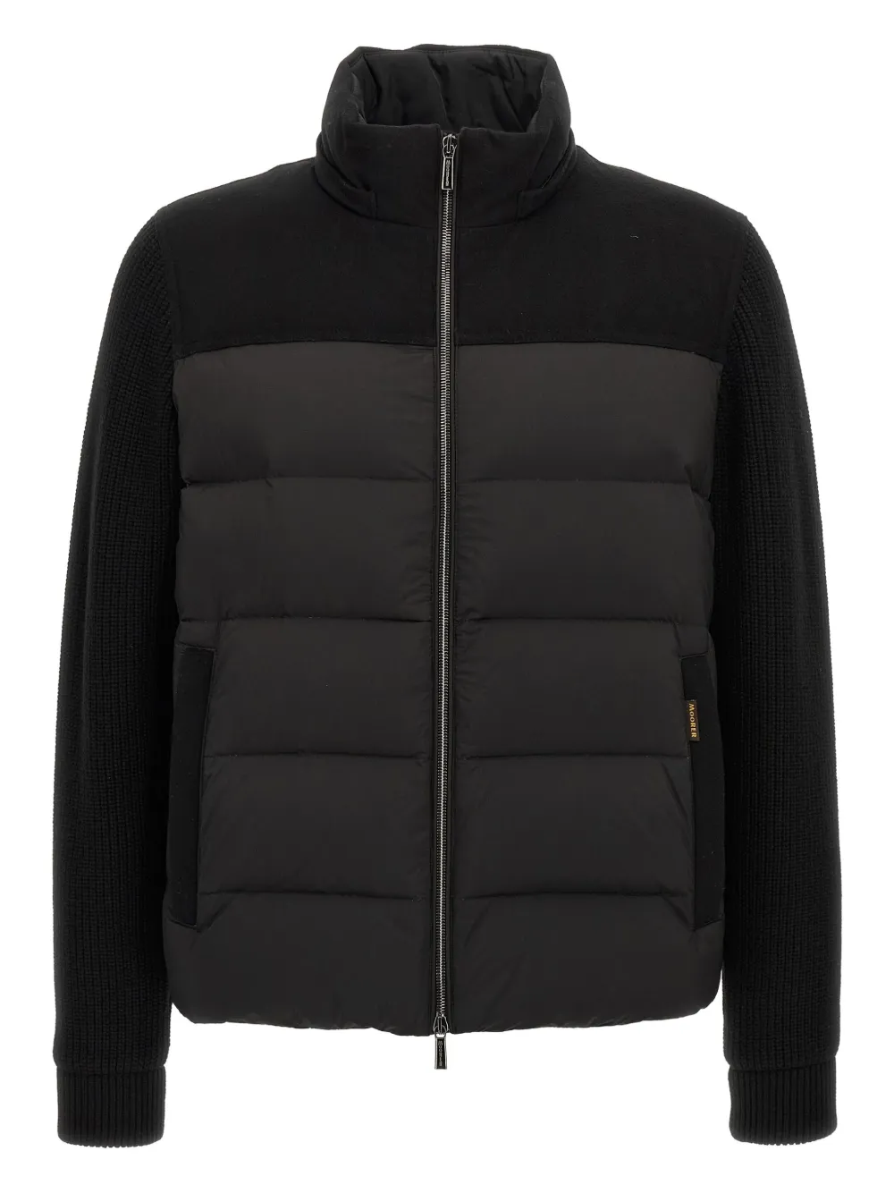 Moorer Allori padded hooded jacket | Black | Image 1