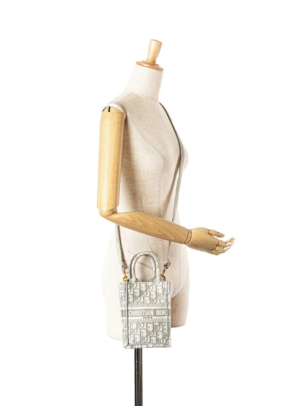 Christian Dior Pre-Owned bolsa satchel Oblique Vertical Book Tote mini de lona 2023 | Estilos de archivo | Image 2