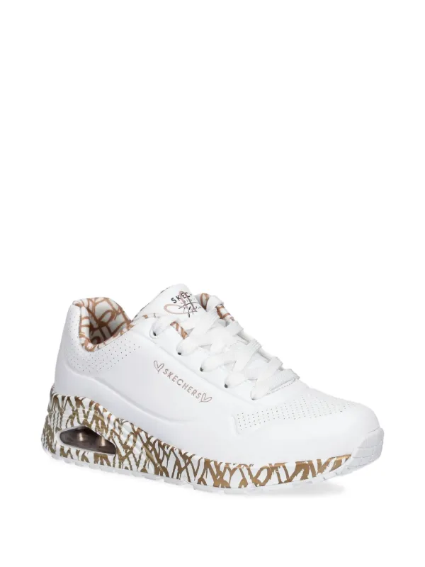 Skechers x JGoldcrown Uno Loving Love Sneakers | White | FARFETCH ZA