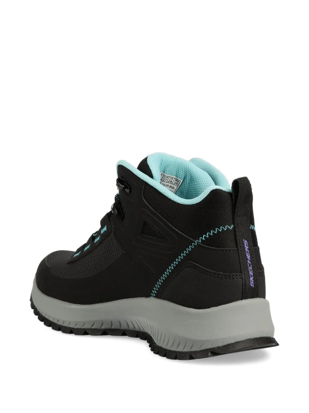 Skechers waterproof lace-up ankle boots Black