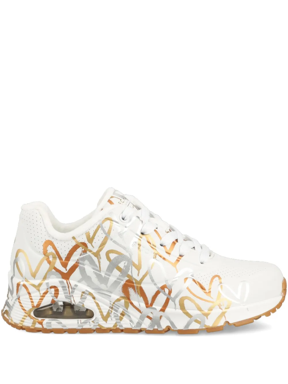 Skechers x JGoldcrown Uno Loving Love heart-print sneakers Wit