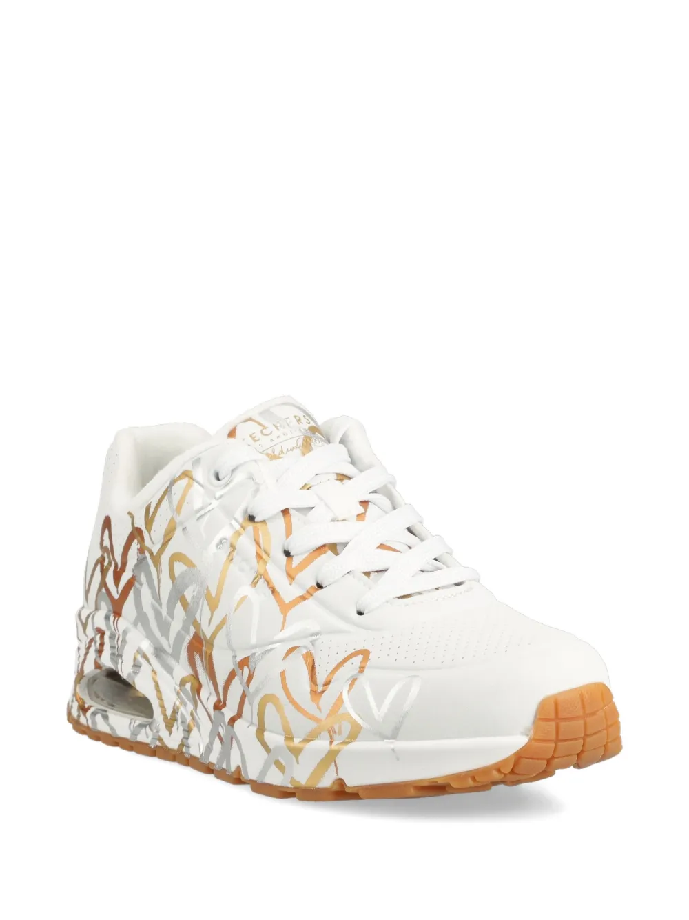Skechers x JGoldcrown Uno Loving Love heart-print sneakers Wit