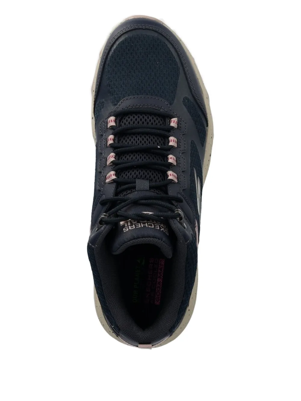 Skechers High-top sneakers met mesh vlakken Blauw