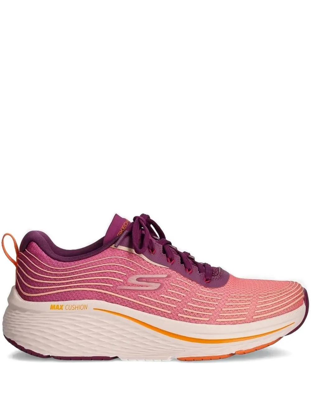 Skechers wave-pattern lace-up sneakers Pink
