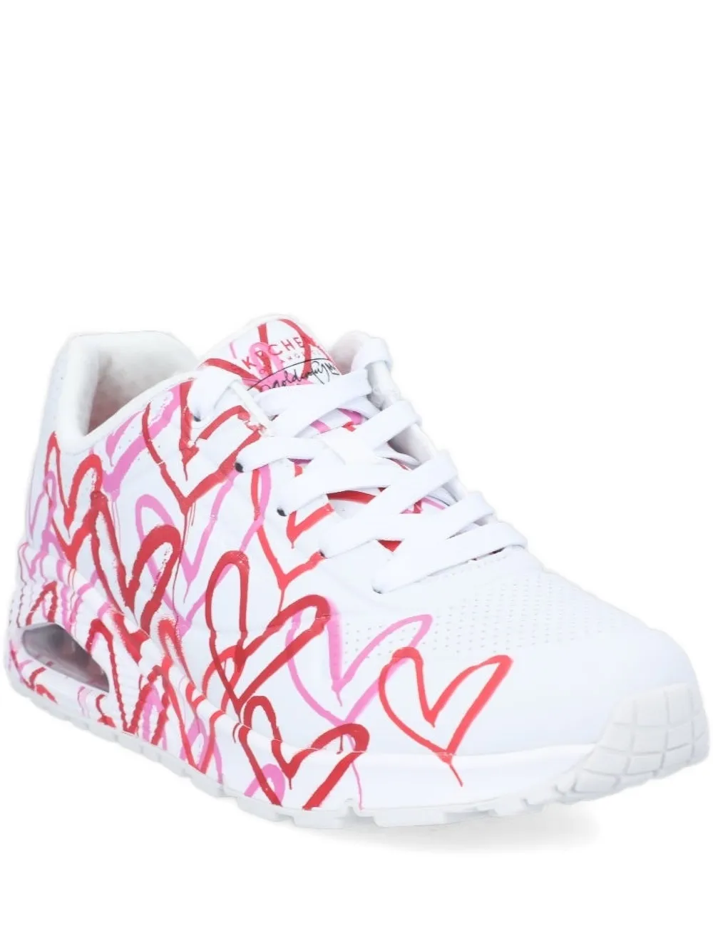 Skechers heart-print sneakers White