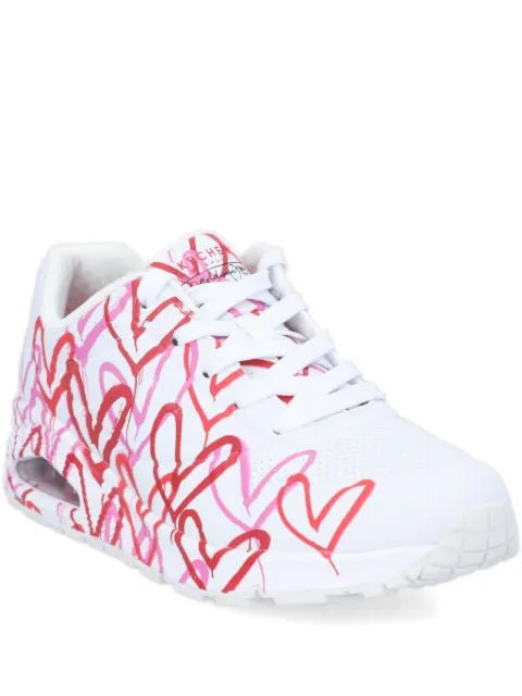 Skechers heart-print sneakers