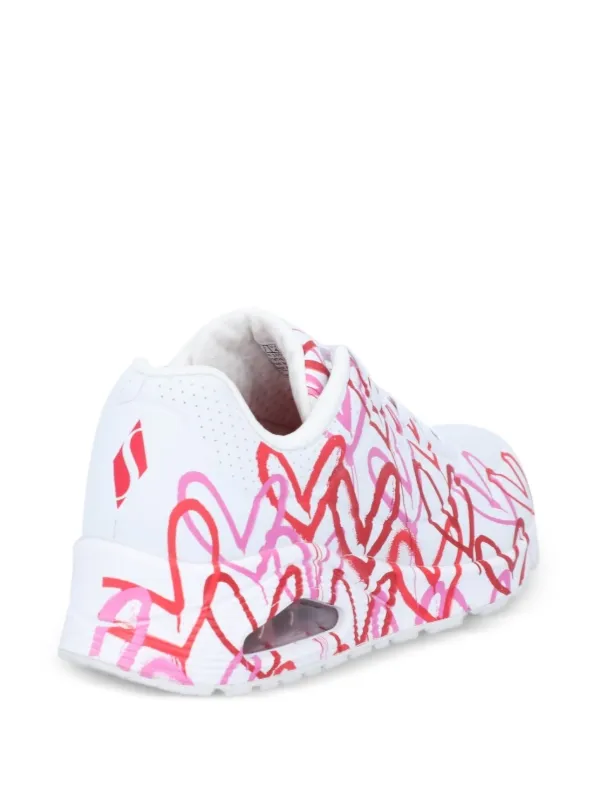 Skechers heart-print Sneakers | White | FARFETCH ZA
