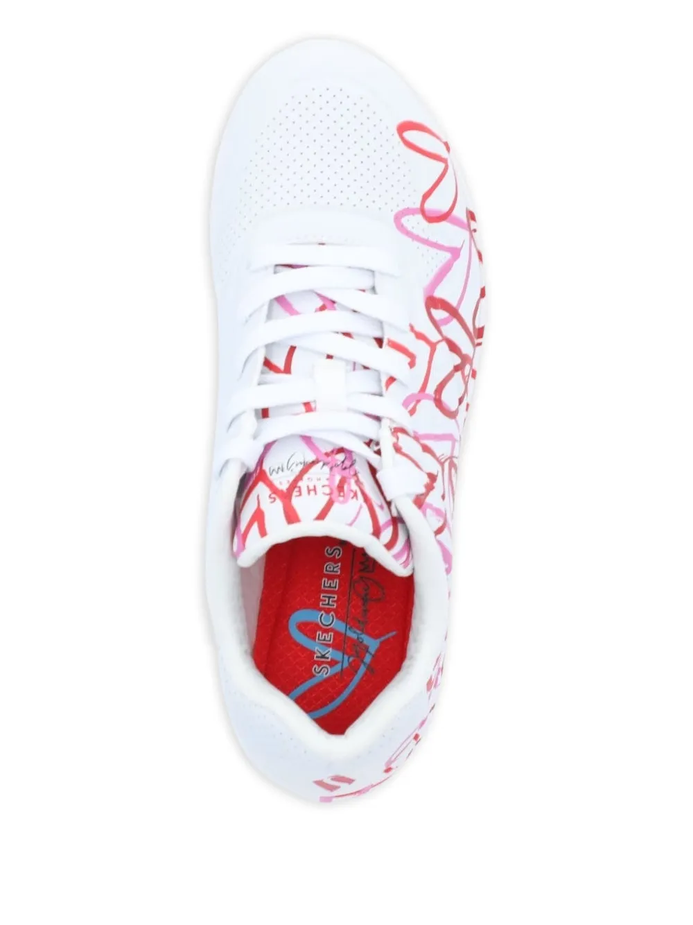 Skechers heart-print sneakers White