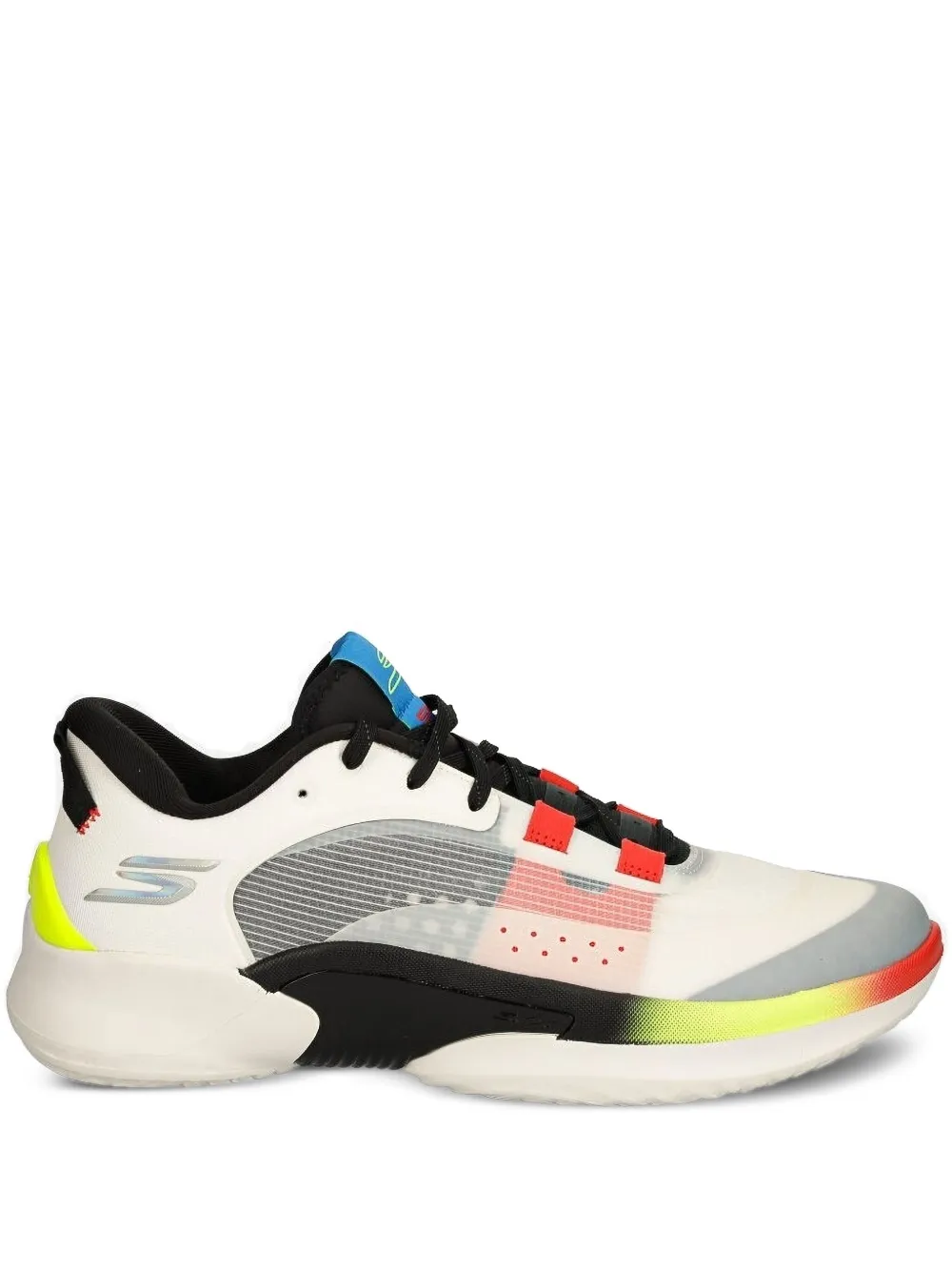 Skechers paneled lace-up sneakers | White | Image 1