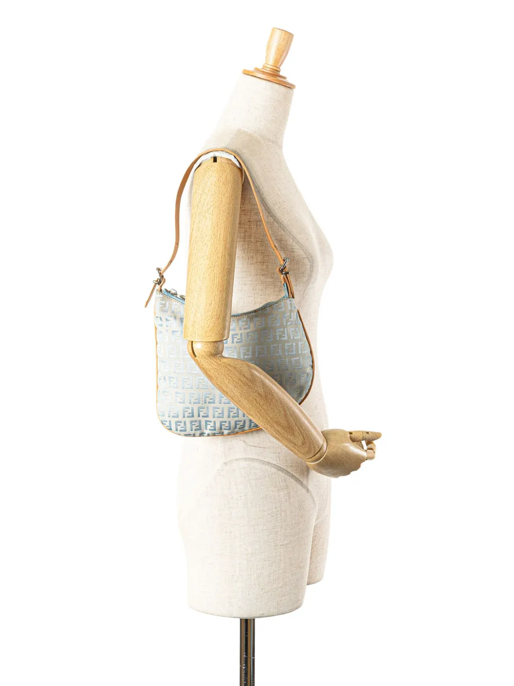 Fendi Pre-Owned 2000-2010 Zucchino Canvas Oyster shoulder bag | Pre-Owned | Image 2