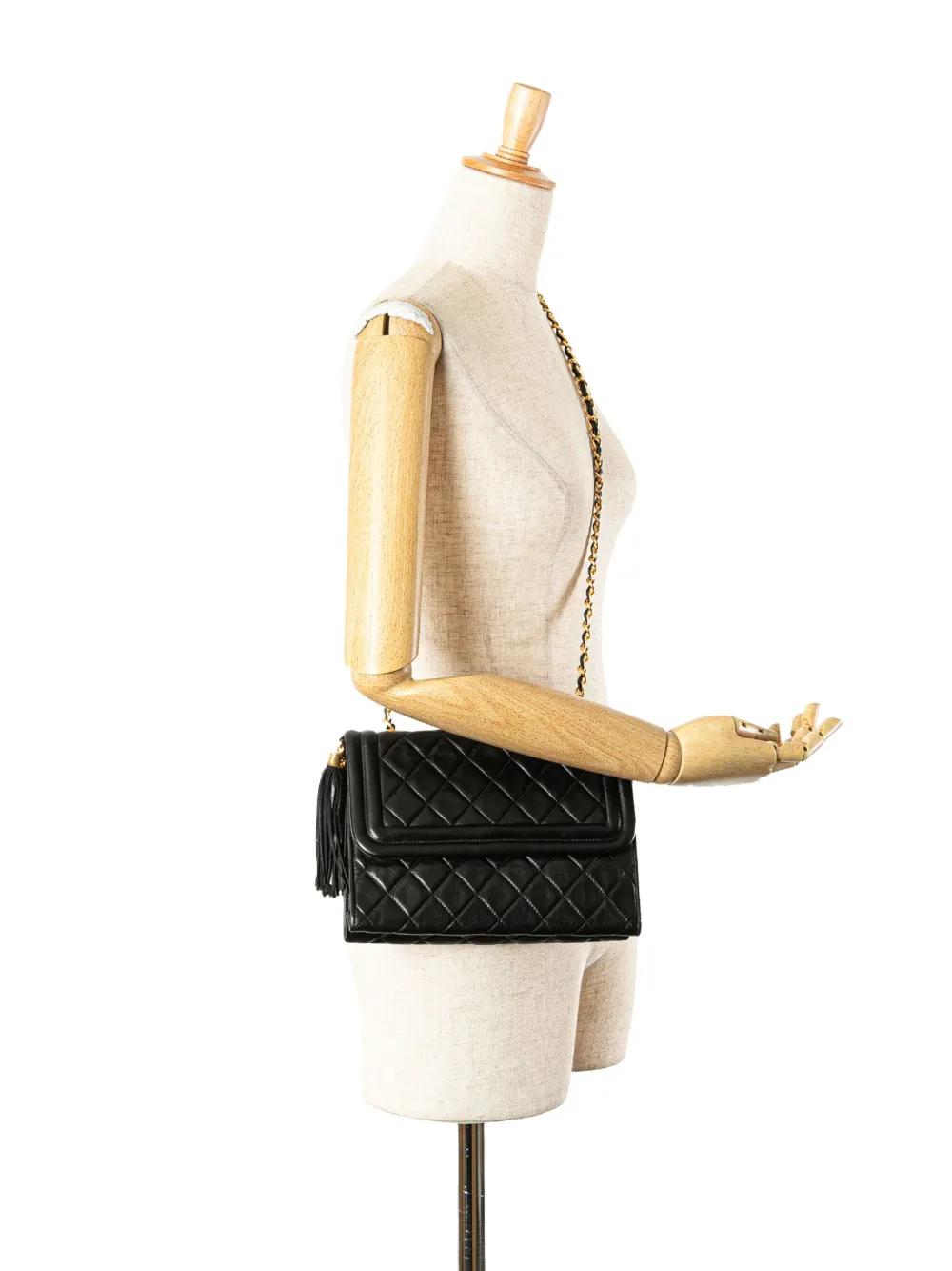 CHANEL Pre-Owned 1989-1991 Quilted Lambskin Tassel Flap crossbody bag | Pre-Owned | Image 2