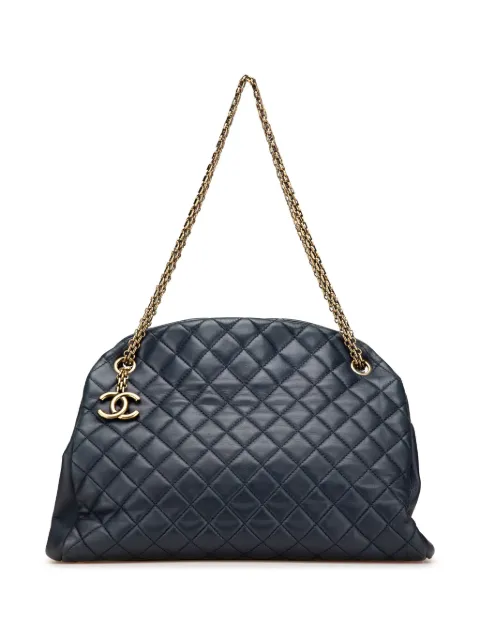 CHANEL Pre-Owned 2010-2011 Large Lambskin Just Mademoiselle Bowler Bag shoulder bag