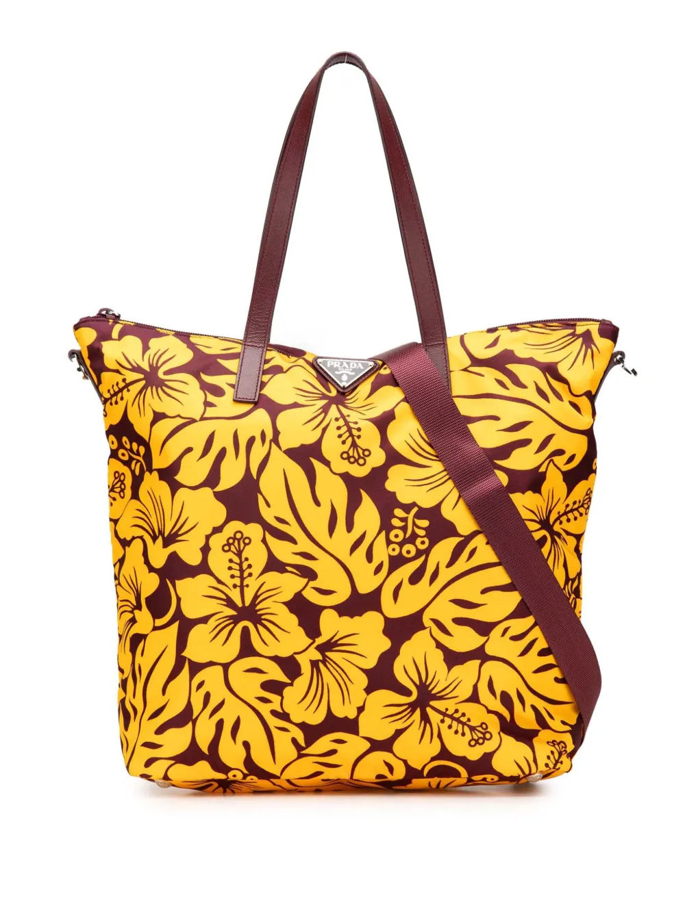 Prada Pre-Owned 2013-2024 Tessuto Stampato Tote satchel | Yellow | Image 1