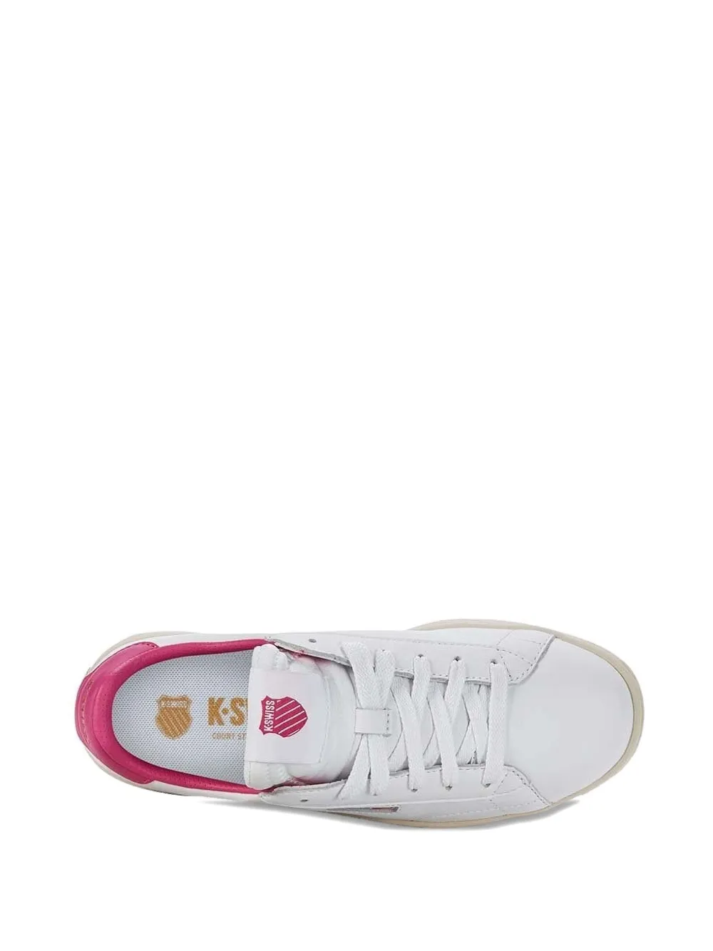 K-swiss Leather-panels Lace-up Low-top Sneakers In White