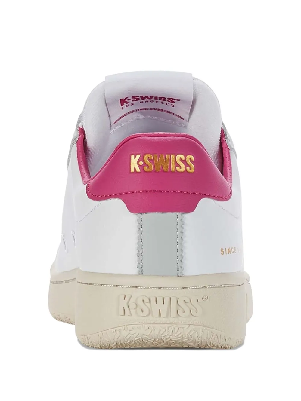 K-swiss Leather-panels Lace-up Low-top Sneakers In White