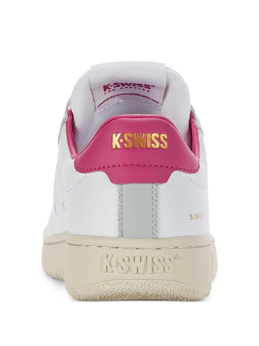 K-Swiss leather-panels lace-up low-top sneakers White