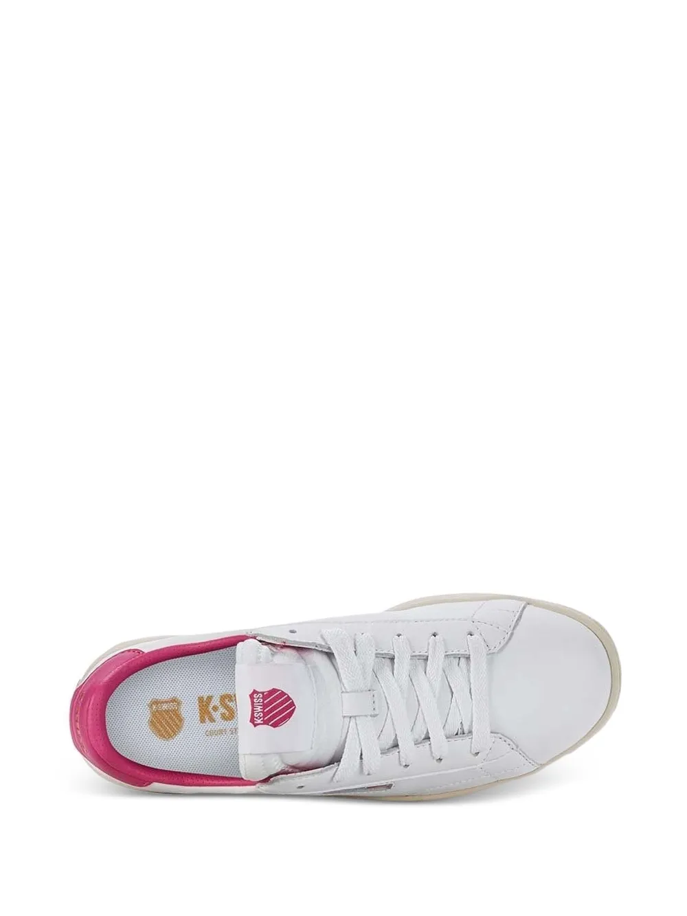 K-Swiss leather-panels lace-up low-top sneakers White