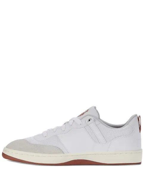 K-Swiss mesh-panel leather lace-up sneakers 
