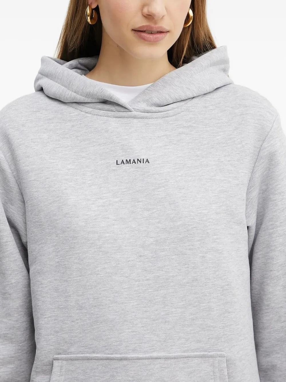 La Mania Hoodie met logoprint Grijs