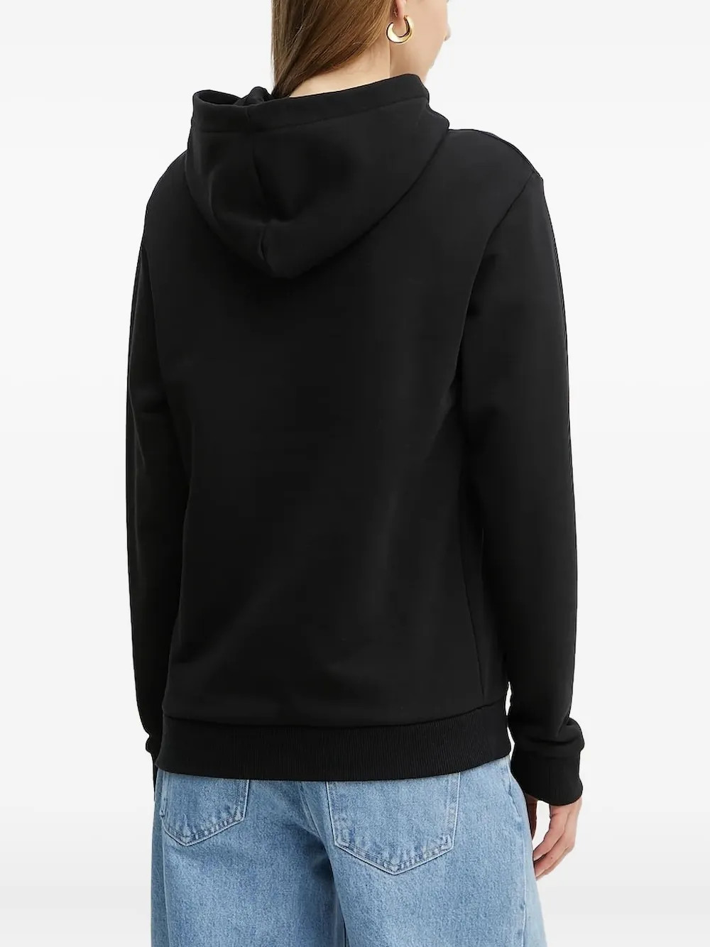 La Mania Hoodie met geborduurd logo - Zwart