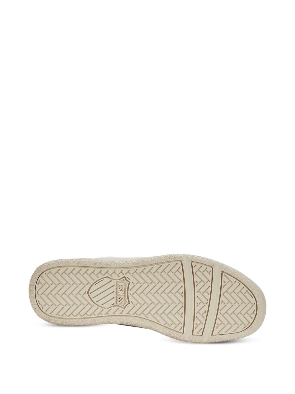 K-Swiss leather court-style sneakers White