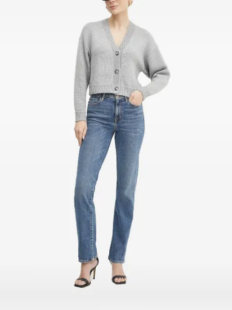 La Mania button-front ribbed cardigan
