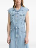 Levi's sleeveless button-fastening denim dress - Blue
